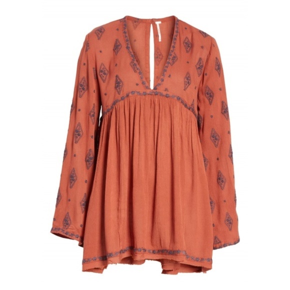 🆕️Free People Diamond Embroidered Tunic - Picture 2 of 8
